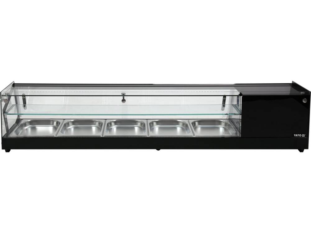 VITRINA FIRGORIFICA 5X1/2GN, YATO YG-05007 175X39X37CM