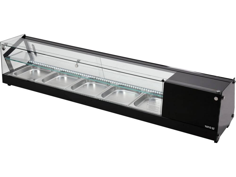 VITRINA FIRGORIFICA 5X1/2GN, YATO YG-05007 175X39X37CM