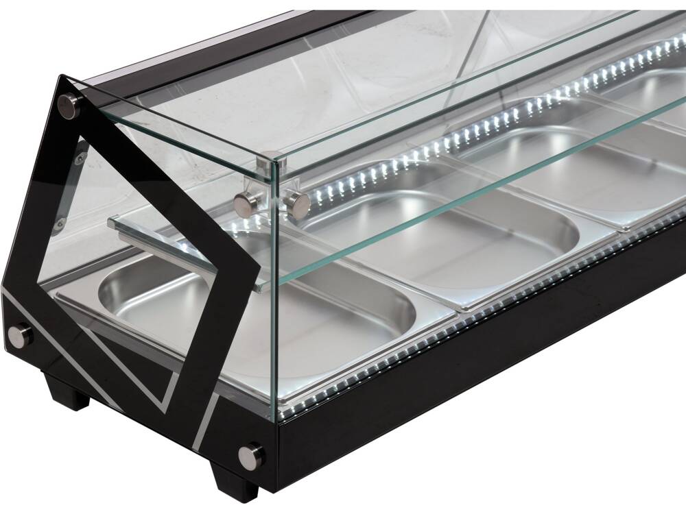 VITRINA FIRGORIFICA 5X1/2GN, YATO YG-05007 175X39X37CM