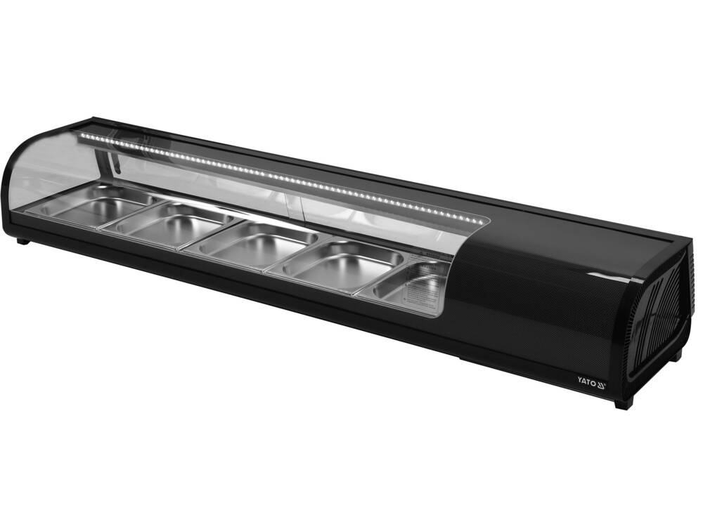 VITRINA FIRGORIFICA 5X1/2GN, YATO YG-05005 180X42X29,5CM