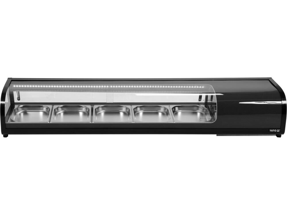 VITRINA FIRGORIFICA 5X1/2GN, YATO YG-05005 180X42X29,5CM