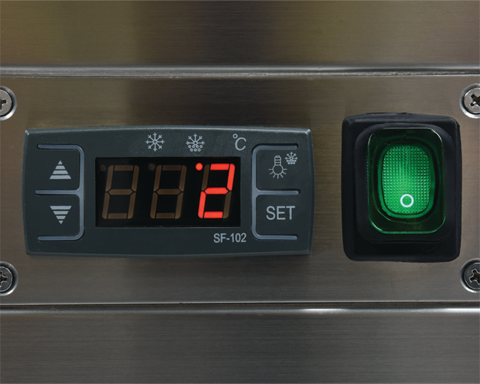 VITRINA FIRGORIFICA YATO YG-05040 CU REFRIGERARE 300L - NEGRU