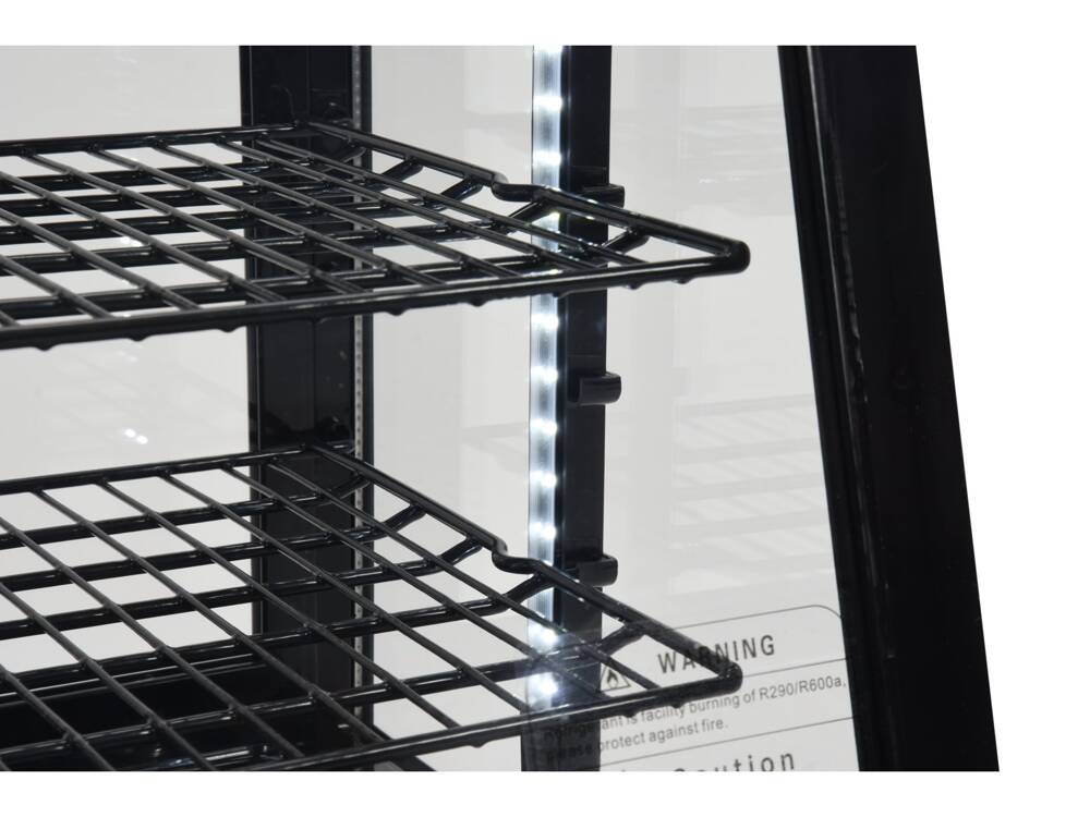 VITRINA FIRGORIFICA DE YATO YG-05020 PREZENTARE, 100L 68X45X67CM - NEGRU