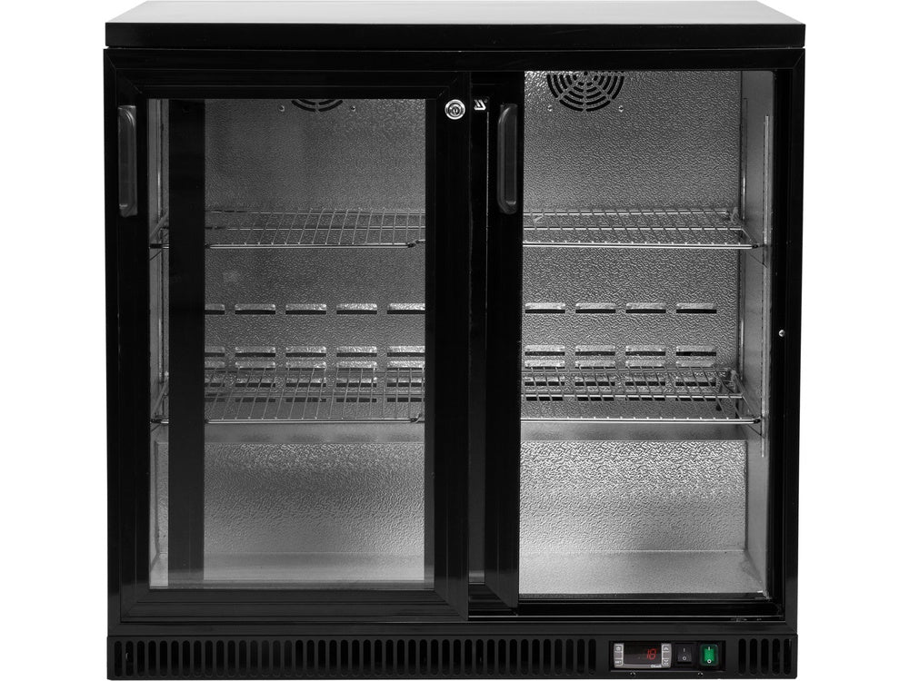 VITRINA PENTRU STICLE, YATO YG-05356 2 USI CULISABILE, 200W, 227L, 920X515X905MM