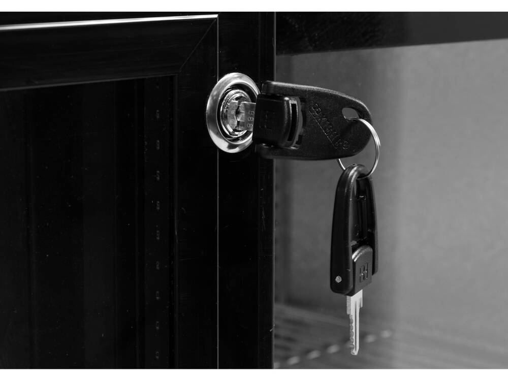 VITRINA PENTRU STICLE, YATO YG-05356 2 USI CULISABILE, 200W, 227L, 920X515X905MM