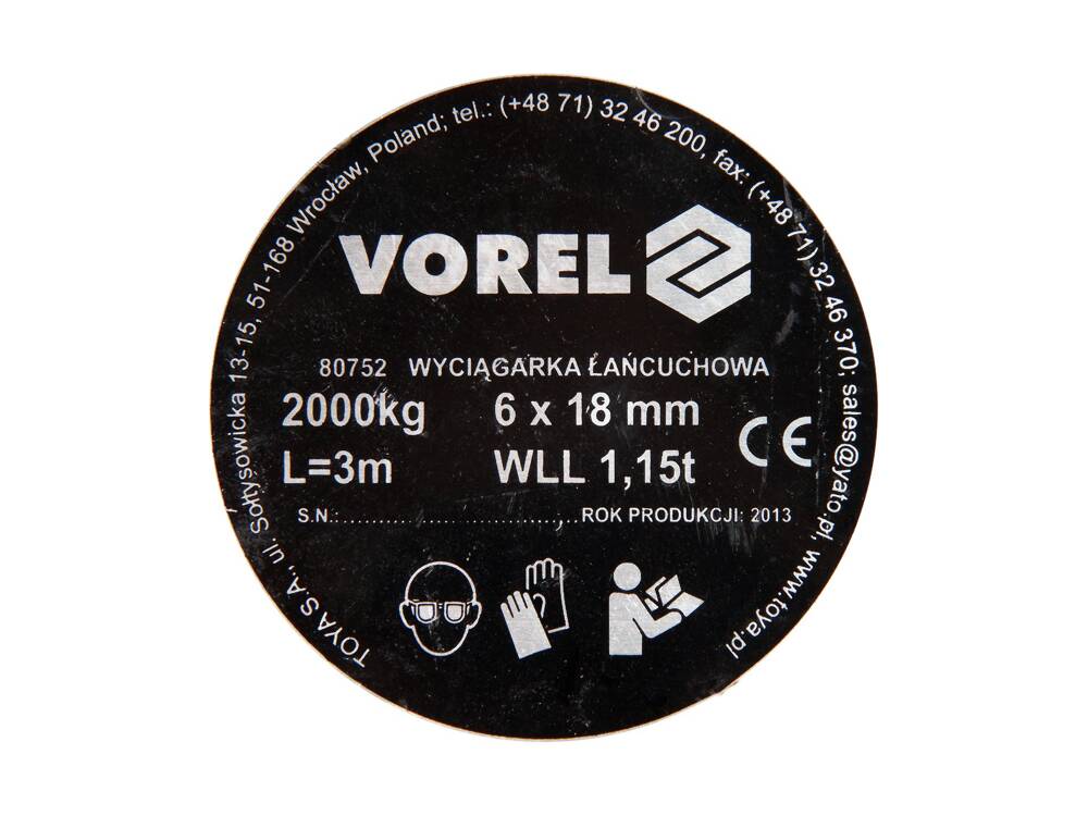 SCRIPETE VOREL 80752 2000KG VOREL - scule electrice si unelte profesionale - BricoMart