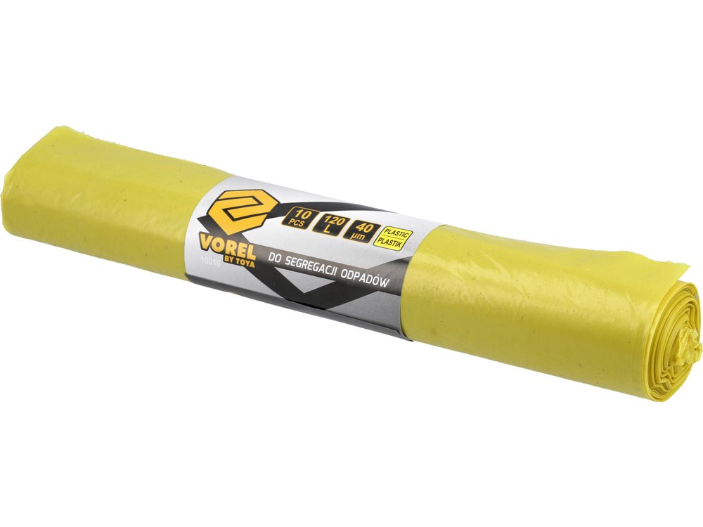 Set 10 saci pentru deseuri din plastic VOREL 10010, 120 L, 40 µm - imagine 3