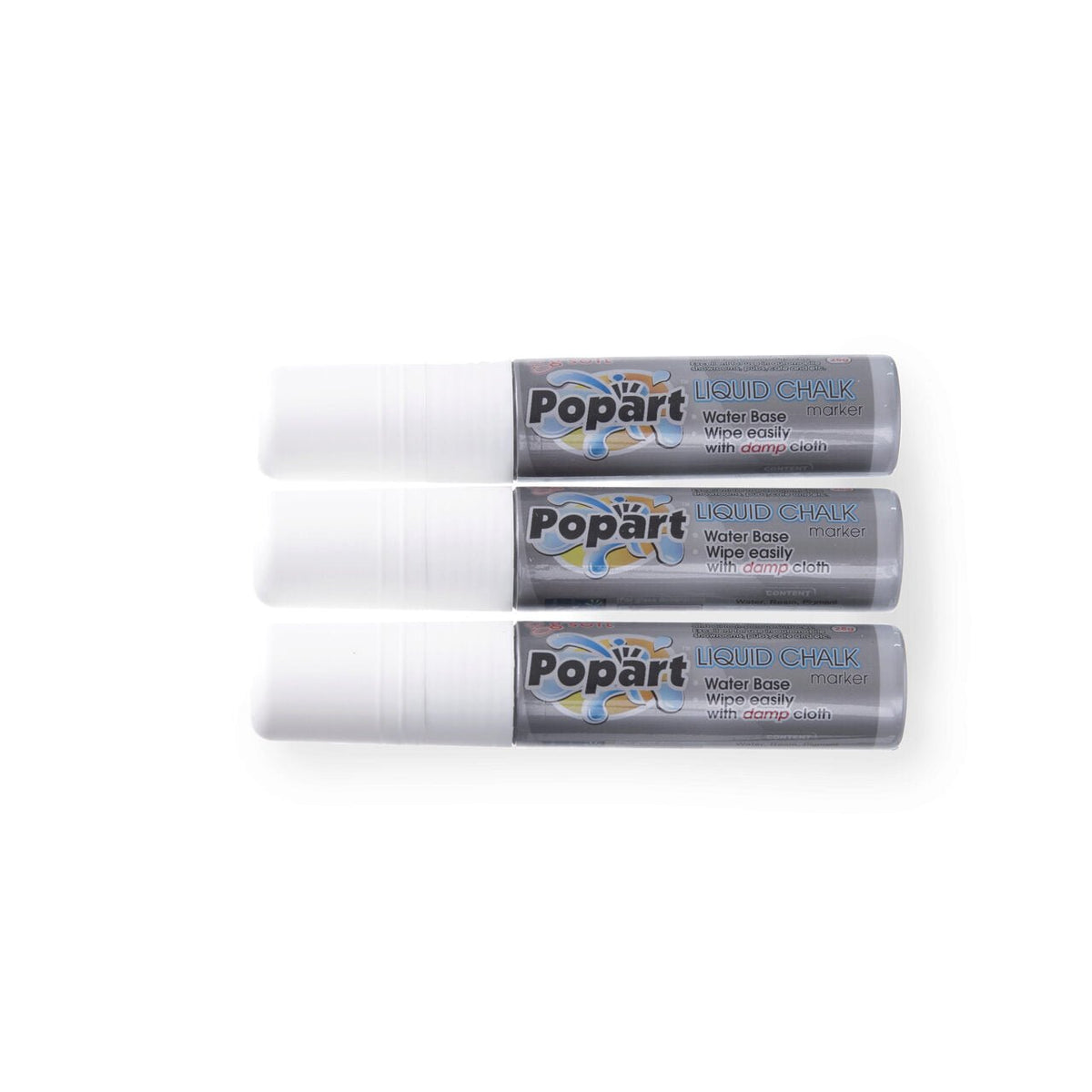 Set 3 Markere Hendi albe (15 mm) pentru tabla