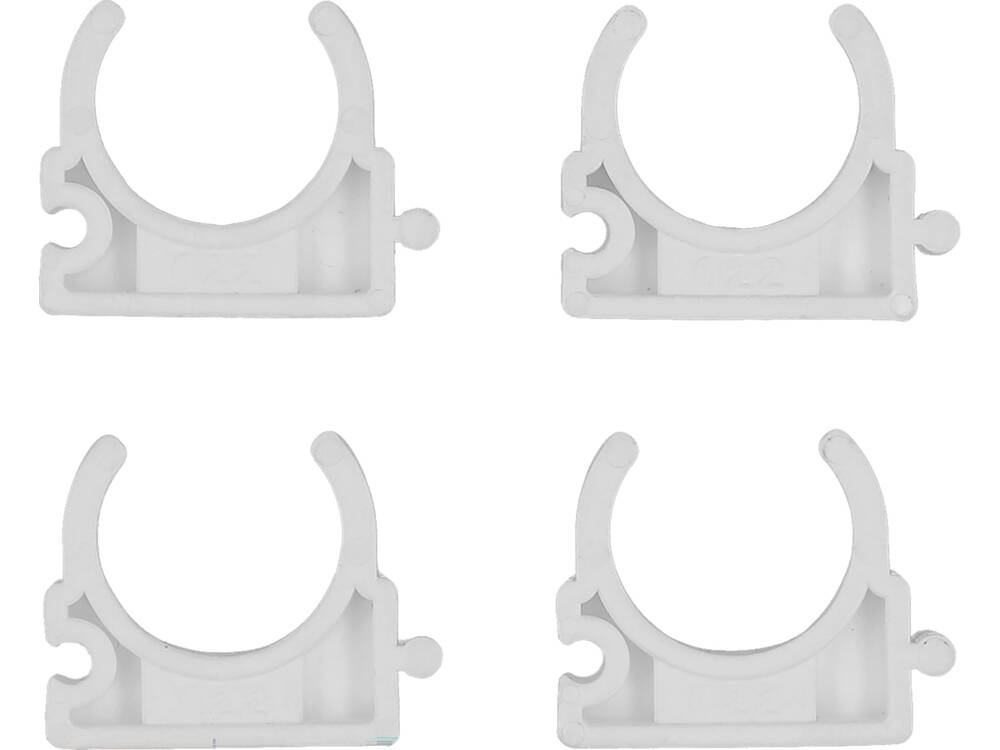 SET 4 CLEME VOREL 54814 SUPORT TEAVA PVC, PE, PE-X, PP, PB, 22MM VOREL - scule electrice si unelte profesionale - BricoMart