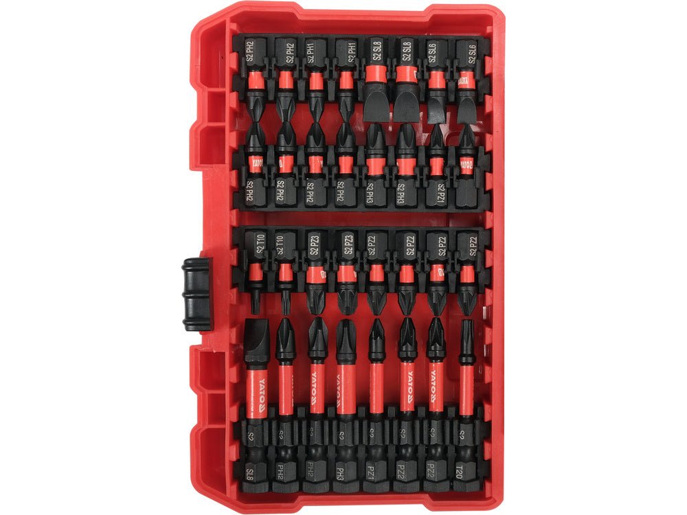 Set biti YATO YT - 04617 54 buc , oțel , hexagonal 1/4" YATO - scule electrice si unelte profesionale - BricoMart