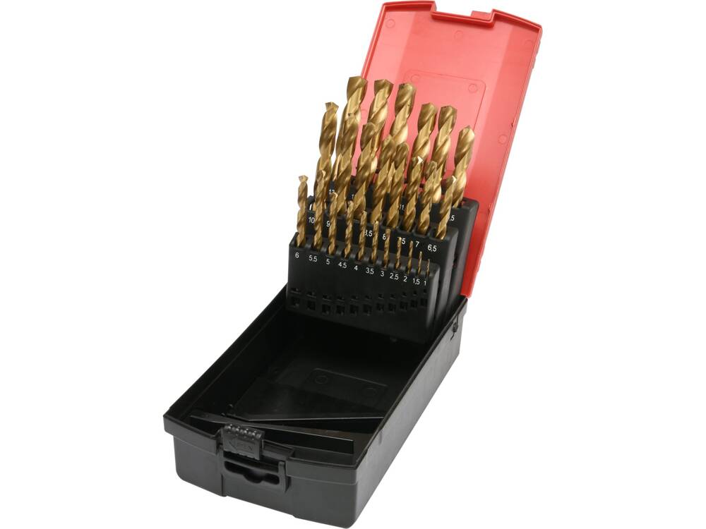 SET BURGHIE TITAN, YATO YT-44676 1-13MM, 25 BUC YATO - scule electrice si unelte profesionale - BricoMart