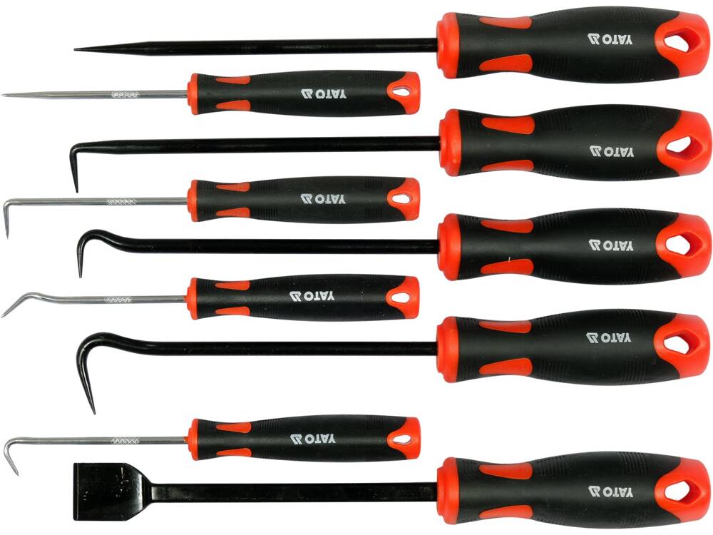 SET CARLIGE SI YATO YT-08426 RACLETE PENTRU EXTRAS GARNITURI, 9 PIESE YATO - scule electrice si unelte profesionale - BricoMart