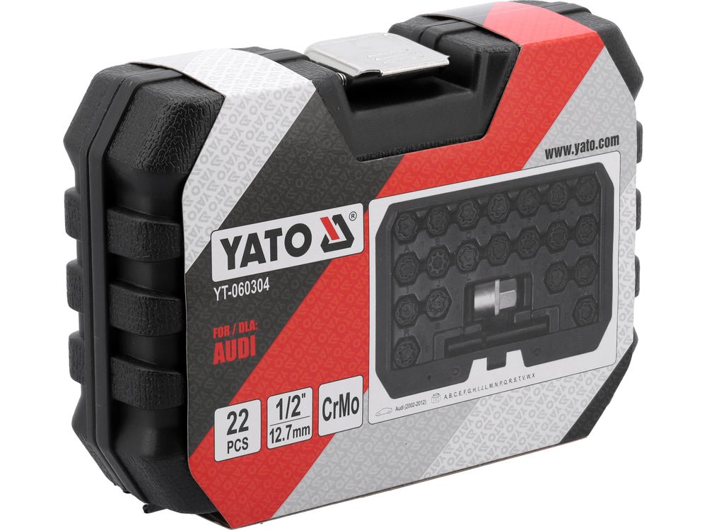 SET CHEI ANTIFURT JANTE AUDI, 22 PIESE Yato YT - 060304 Yato - scule electrice si unelte profesionale - BricoMart