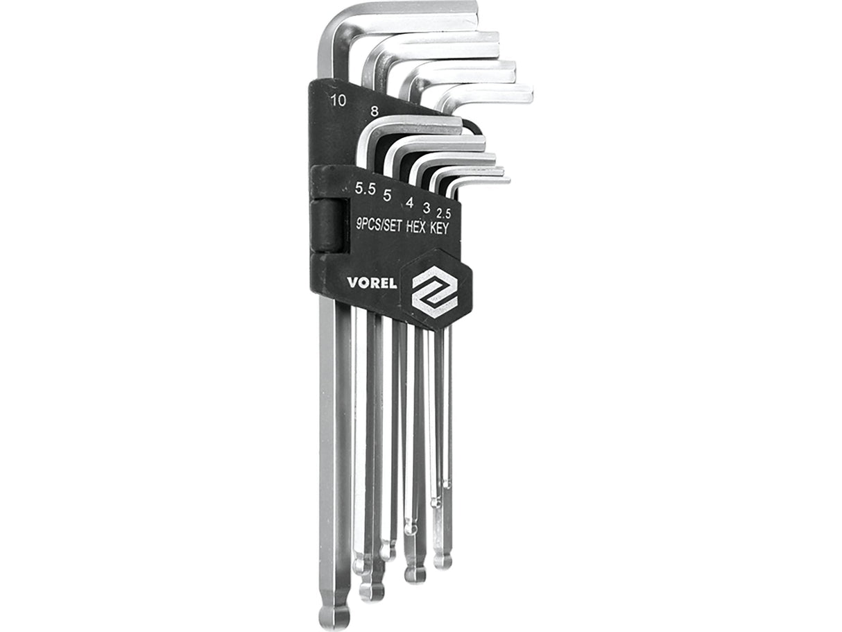 SET CHEI HEXAGONALE VOREL 56475 2.5-10MM, CR-V VOREL - scule electrice si unelte profesionale - BricoMart