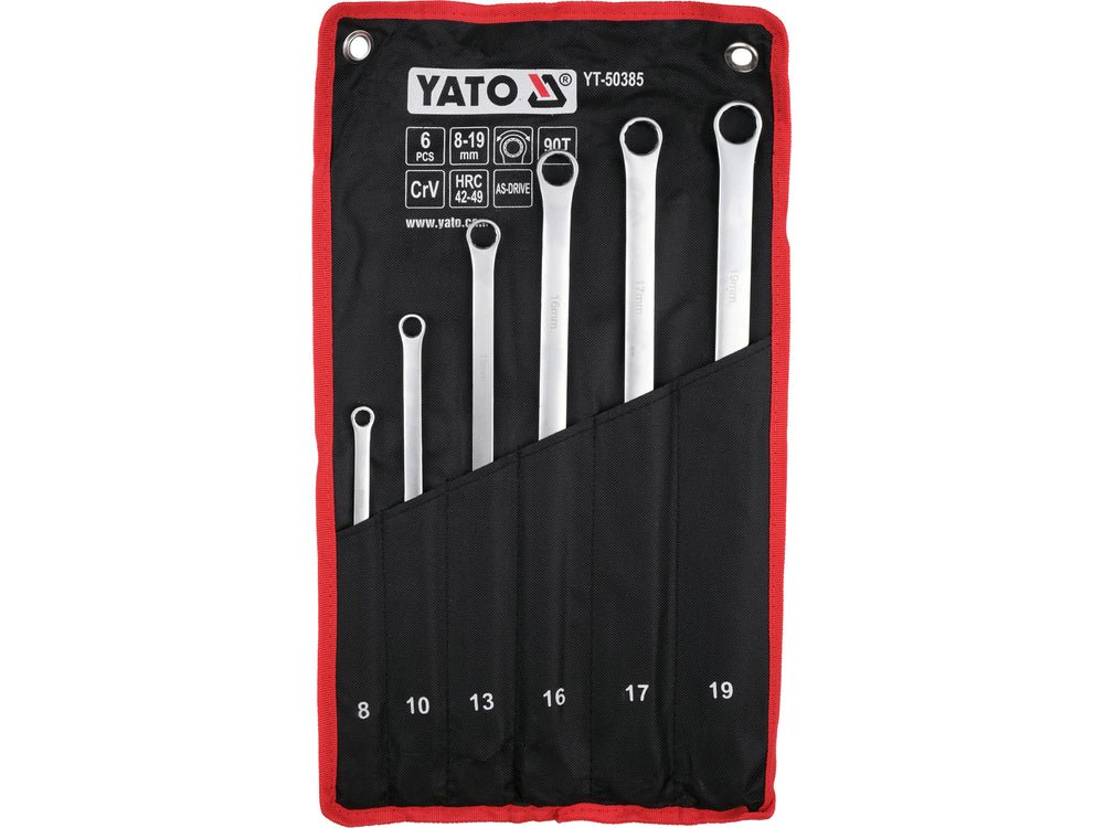 Set chei inelare lungi cu clichet 6 buc. YATO YT-50385 - imagine 2