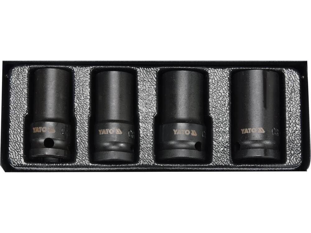 SET CHEI TUBULARE YATO YT-06030 PREZOANE STRICATE, ½”- 4 BUC YATO - scule electrice si unelte profesionale - BricoMart