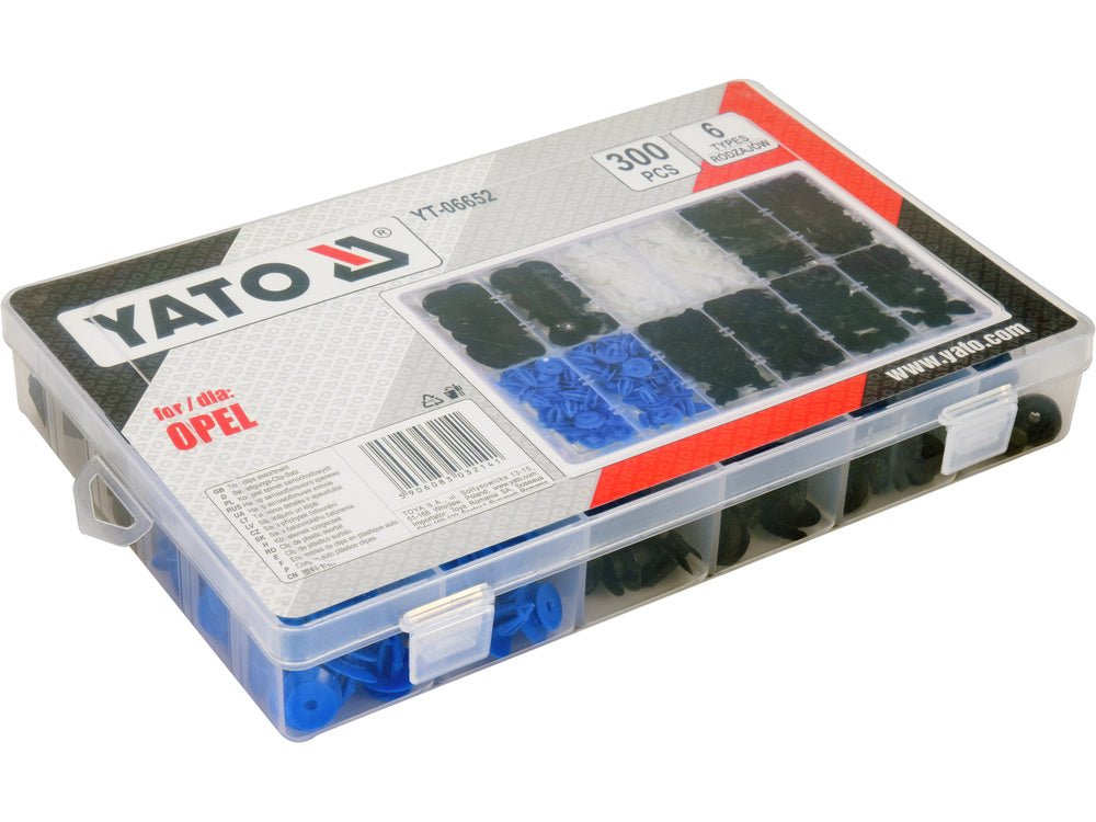 SET CLIPSURI AUTO YATO YT-06652 OPEL 300 BUC YATO - scule electrice si unelte profesionale - BricoMart