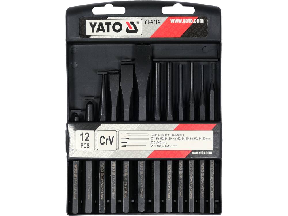 SET DALTI DE YATO YT-4714 IMPACT 12 BUC YATO - scule electrice si unelte profesionale - BricoMart