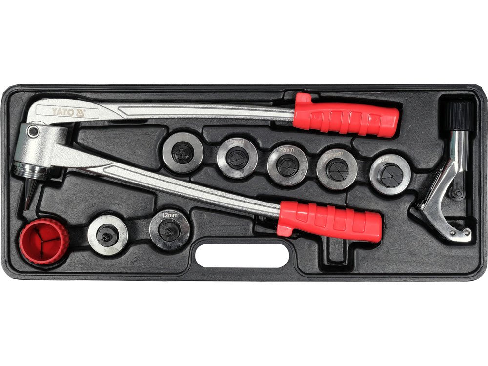 SET DISPOZITIV MANUAL PENTRU EXPANDAT ȚEVI DE CUPRU YATO YT - 21825 YATO - scule electrice si unelte profesionale - BricoMart