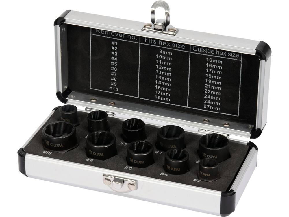 SET EXTRACTOARE SURUBURI, YATO YT-06031 3/8, 10 BUC YATO - scule electrice si unelte profesionale - BricoMart