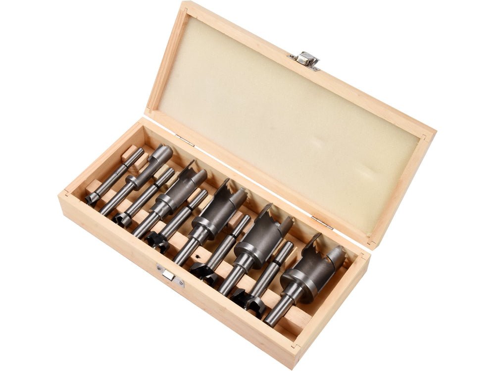 SET FREZE PT CEPURI LEMN 15 - 35MM, 10BUC Yato YT - 33837 - Seturi burghie si dalti, 110 mm, 90 mm, 35 mm Yato - scule electrice si unelte profesionale - BricoMart