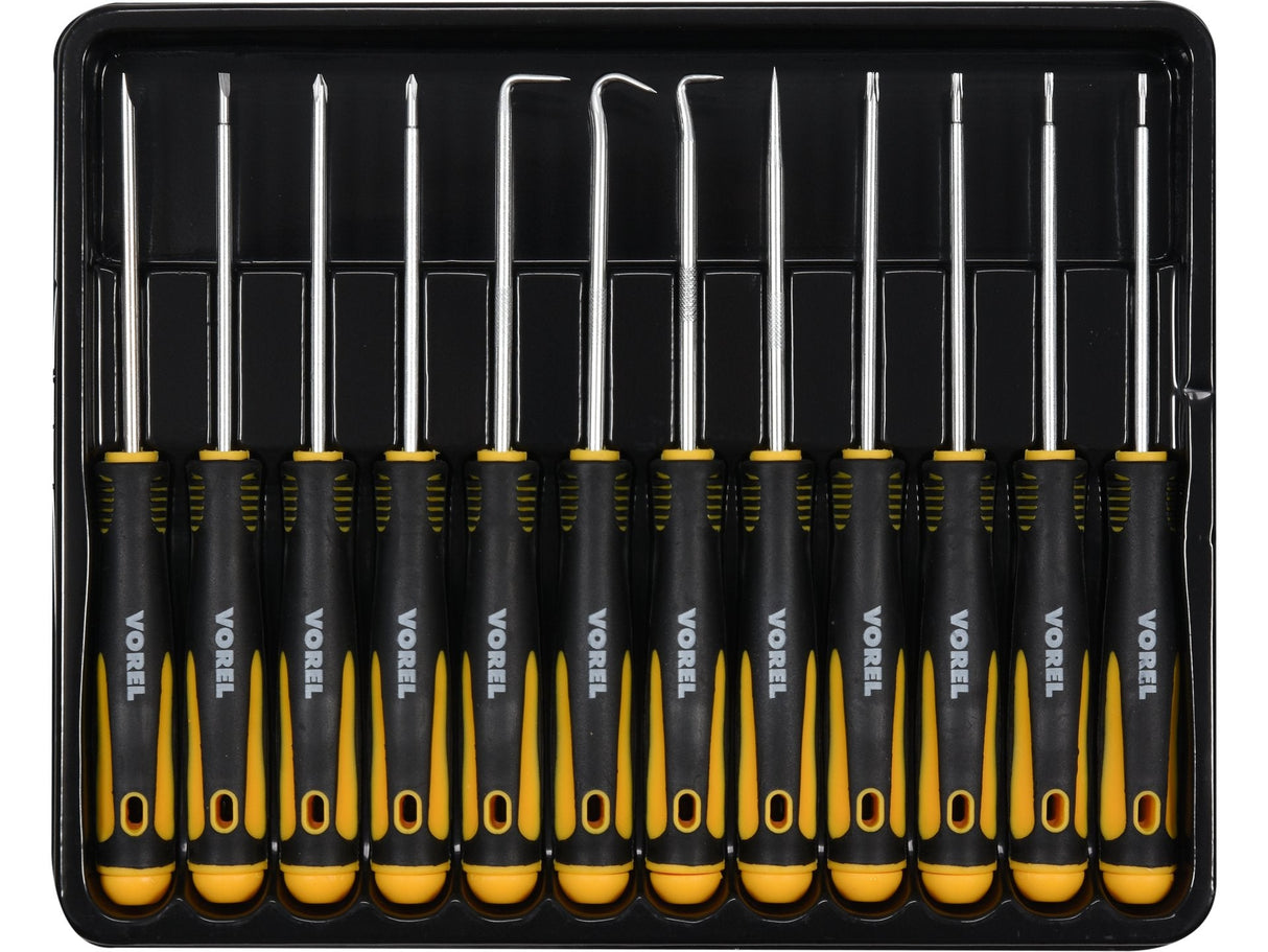 SET SURUBELNITE PRECIZIE, VOREL 64555 12 PIESE VOREL - scule electrice si unelte profesionale - BricoMart