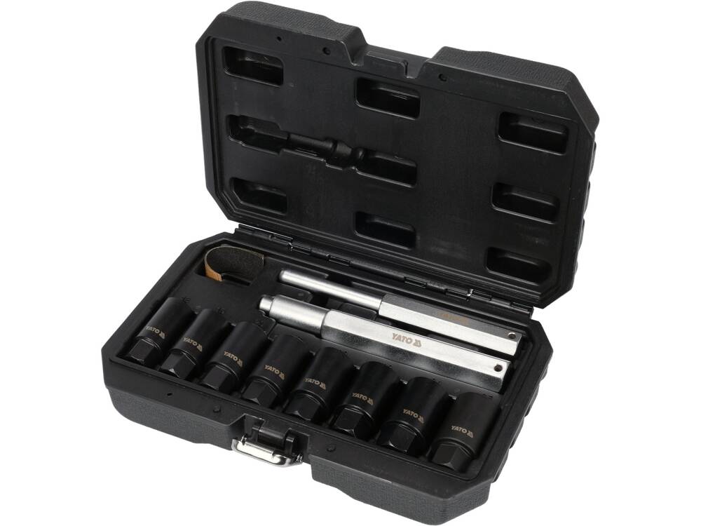 SET TUBULARE PENTRU YATO YT-060302 INDEPARTAREA SURUBURILOR DETERIORATE, 10 PIESE YATO - scule electrice si unelte profesionale - BricoMart