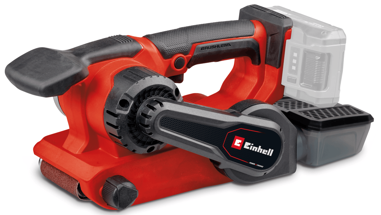 Slefuitor cu banda pe acumulator Einhell Professional TP - BS 18/457 Li BL - Solo Power X - Change, 18 V, Li - Ion, motor fara perii, incl. 3x banda abraziva P80 457x75 mm, fara acumulator si incarcator Einhell - scule electrice si unelte profesionale - BricoMart