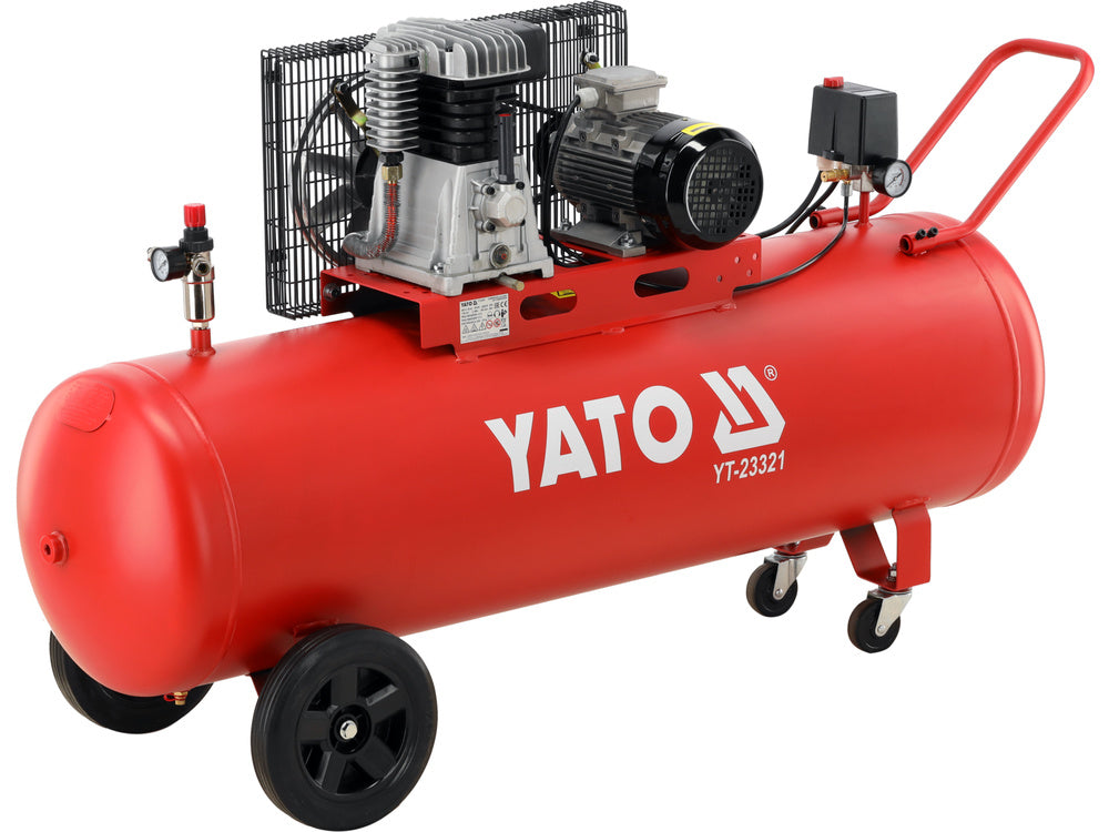 COMPRESOR ULEI CU CUREA YATO YT-23321 , 400V , 200L ,3.0CP , 1100 rpm ,360 l/min
