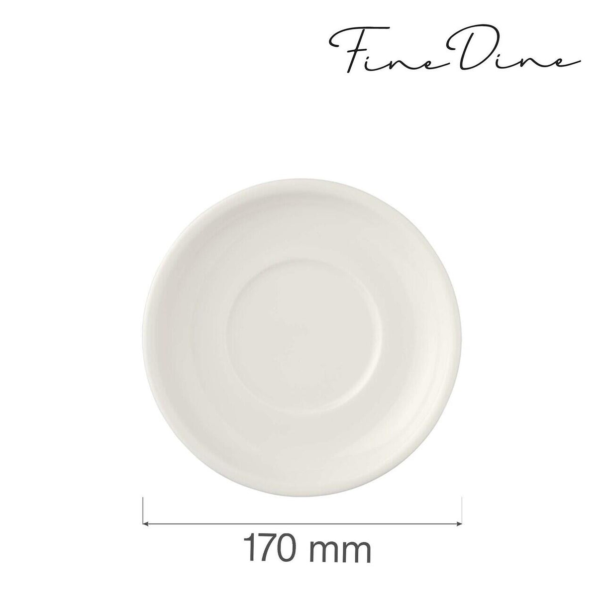 Farfurie pentru bol 770771, Fine Dine, Crema, 170 mm