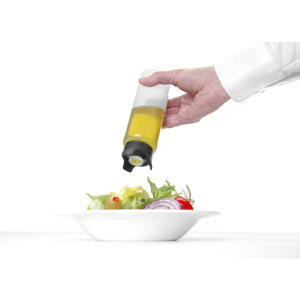 Sticla dozatoare pentru sosuri, sistem inovator impotriva varsarilor, Hendi, 230 ml, 50x160(h)mm
