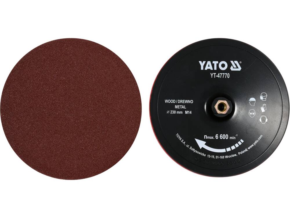 SUPORT DISC POLIZOR YATO YT - 47770 UNGHIULAR, 230MM YATO - scule electrice si unelte profesionale - BricoMart