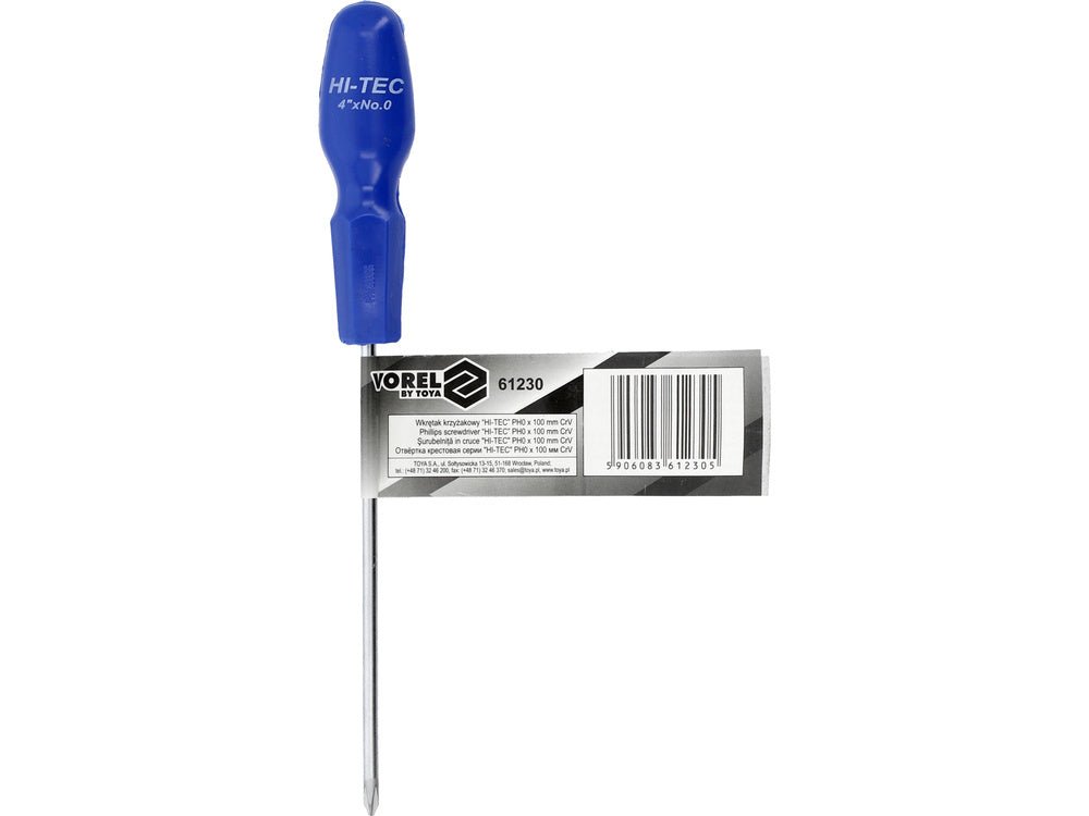 SURUBELNITA HI - TEC, PH0X100MM, VOREL 61230 CR - V VOREL - scule electrice si unelte profesionale - BricoMart