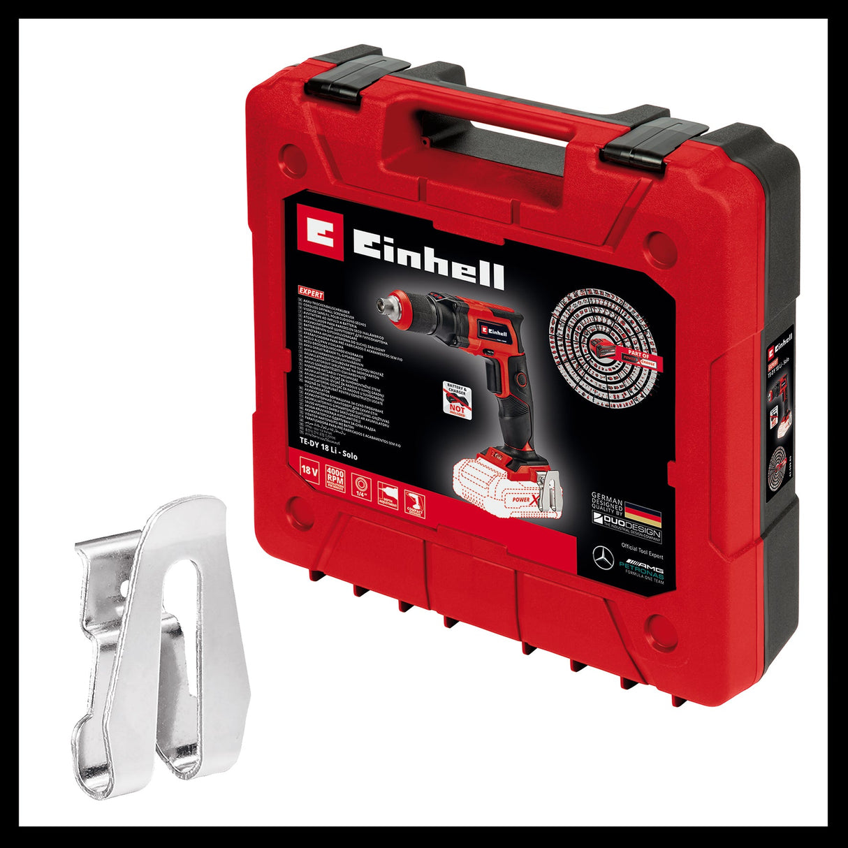 Surubelnita pentru gips - carton pe acumulator Einhell TE - DY 18 Li - Solo Power X - Change (litiu - ion, 18 V, 4000 rpm, opritor de adancime, functionare continua, fara acumulator sau incarcator, in cutie electronica Einhell - scule electrice si unelte profesionale - BricoMart