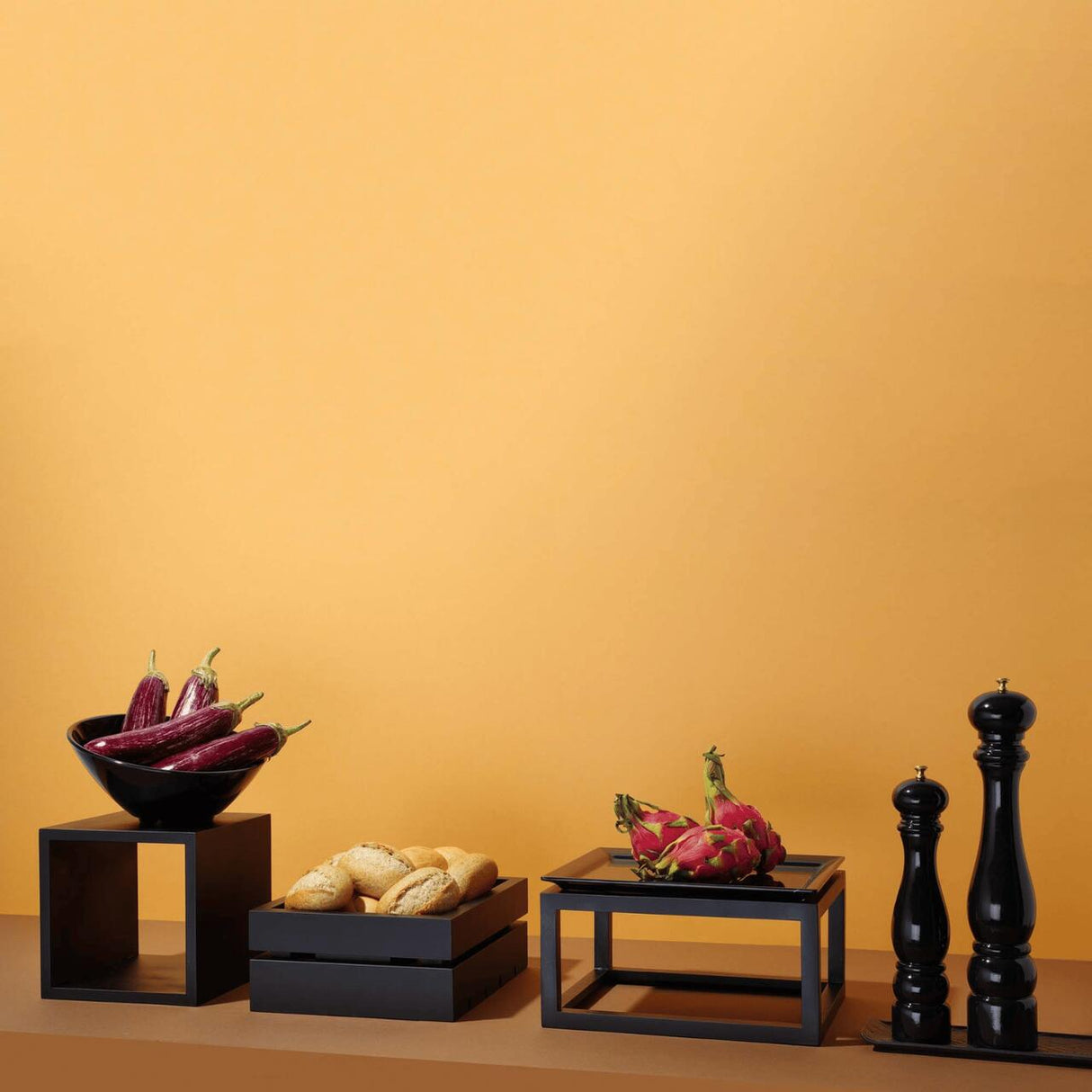 Tava din sticla Vetro ,neagra, GN 1/1 Fine Dine