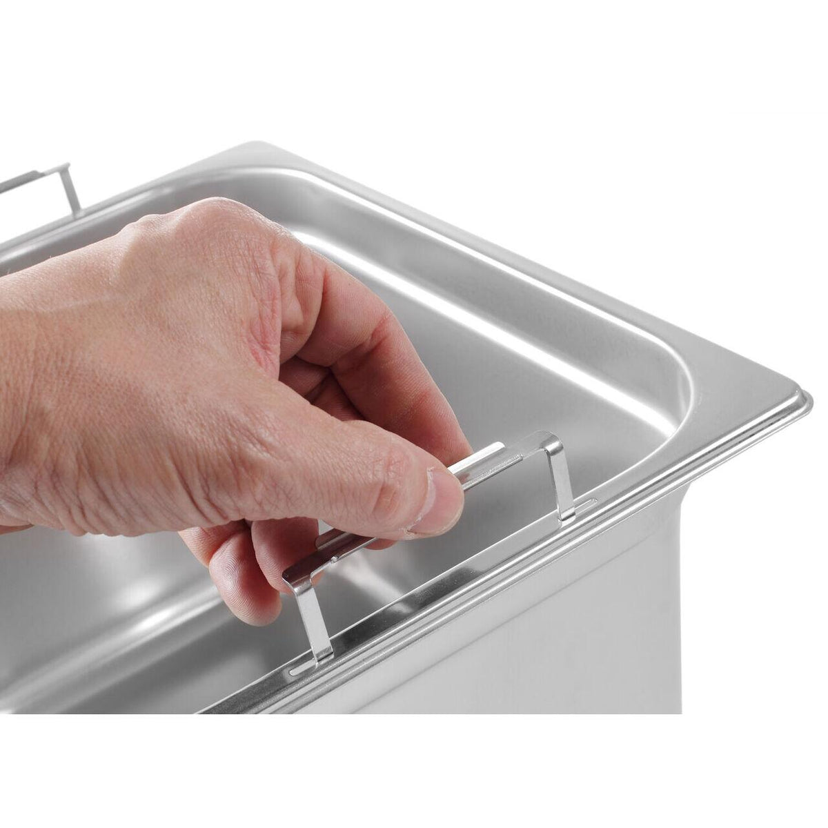 Tava Gastronorm GN 1/1, cu manere ergonmice, HENDI, GN 1/1, 28L, (H)200mm