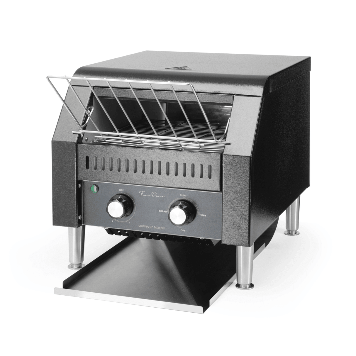 Toaster/prajitor de paine tip tunel dublu, Fine Dine, negru, 230V/2240W