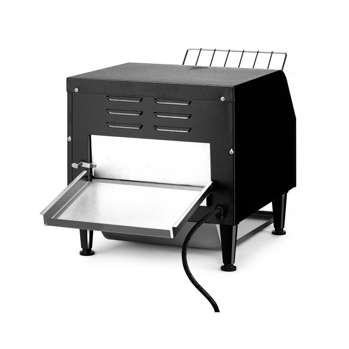 Toaster/prajitor de paine tip tunel dublu, Hendi, negru, 230V/2240W, 418x368x(H)387 mm