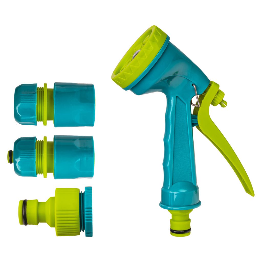 TOP GARDEN Set pistol pt. stropit 5 functii cu accesorii 4pcs TG Material: ABS 5 - moduri de operare Top Garden - scule electrice si unelte profesionale - BricoMart