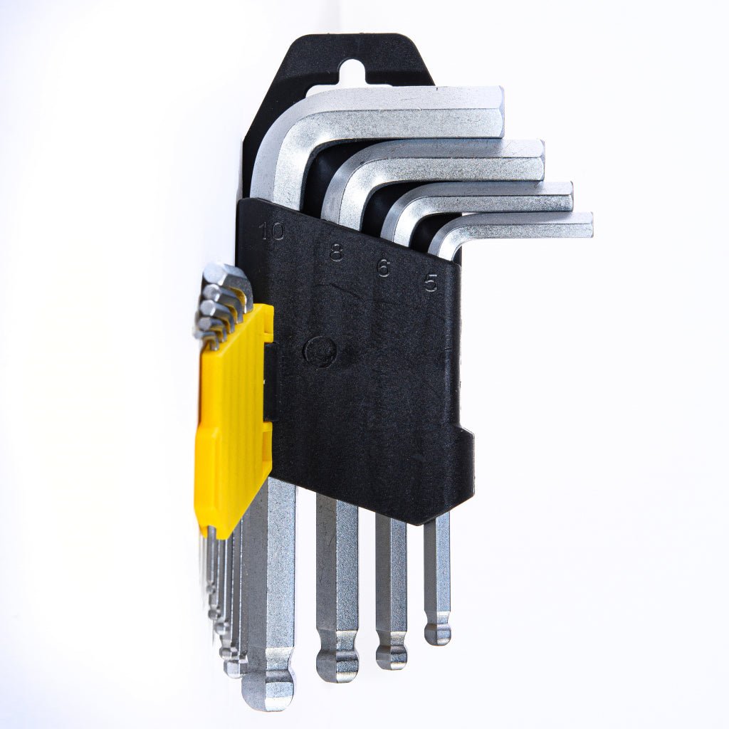 TOP MASTER PRO Chei imbus cu bila 1.5 - 10mm set 9pcs CR - V TMP Finisaj lucios Material: otel crom - vanadiu de inalta calitate Unghi de lucru de pana la 25 °, pentru operare in locuri g Top Master Pro - scule electrice si unelte profesionale - BricoMart