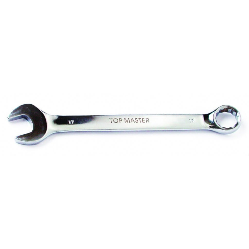 TOP MASTER PRO Cheie combinata 19mm CR - V TMP Capatul cheii este inclinat cu 15 ° pentru lucru facil in spatii inaccesibile Material: otel crom - vanadiu de inalta cali Top Master Pro - scule electrice si unelte profesionale - BricoMart