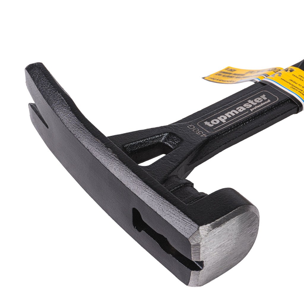 TOP MASTER PRO Ciocan cofraje cu maner antivibratie 600 G TMP Construcție monolitică din oțel – asigură durată lungă de viață și rezistență ridicată la deformare Cap din oțel C45 Des Top Master Pro - scule electrice si unelte profesionale - BricoMart
