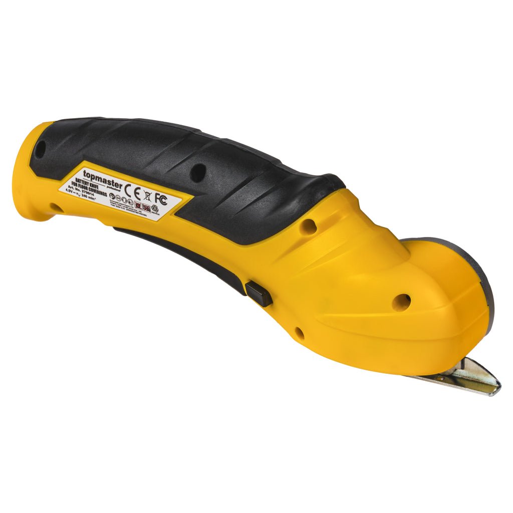TOP MASTER PRO Dispozitiv cu baterie pentru taiat mocheta UK01 4V TMP Cuțitul este echipat cu o lamă ascuțită și puternică, care garantează tăierea precisă a diferitelor materiale Mânerul cu Top Master Pro - scule electrice si unelte profesionale - BricoMart