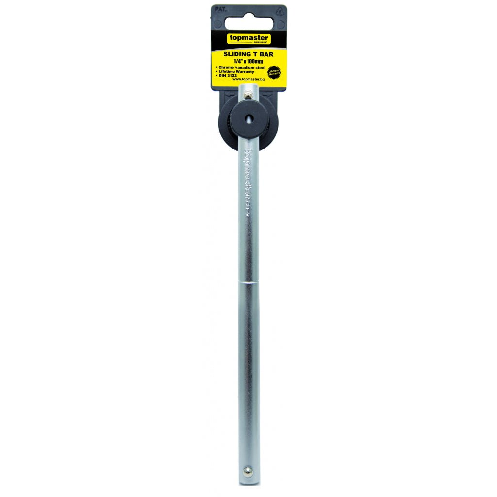 TOP MASTER PRO Levier strangere satinat "T" 1/2"х250mm CR - V TMP Material: otel crom - vanadiu de inalta calitate Top Master Pro - scule electrice si unelte profesionale - BricoMart