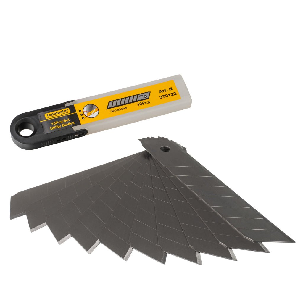 TOP MASTER PRO Rezerve lame cutter 18x100x0.5mm 10buc TMP Triplu ascutite, calite Top Master Pro - scule electrice si unelte profesionale - BricoMart