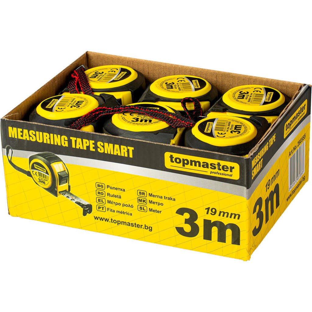 TOP MASTER PRO Ruleta SMART 3m TMP Design ergonomic Clip de curea Top Master Pro - scule electrice si unelte profesionale - BricoMart