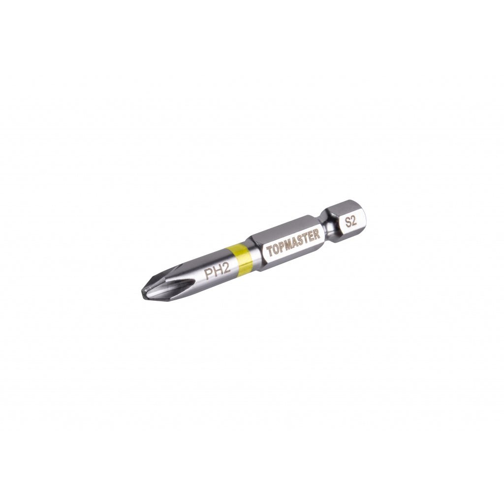 TOP MASTER PRO Set 2 biti PH2 50mm TMP Fabricat din oțel S2 de înaltă calitate, tratat termic într - un mediu vidat, care oferă o rezistență de uzură de până la Top Master Pro - scule electrice si unelte profesionale - BricoMart