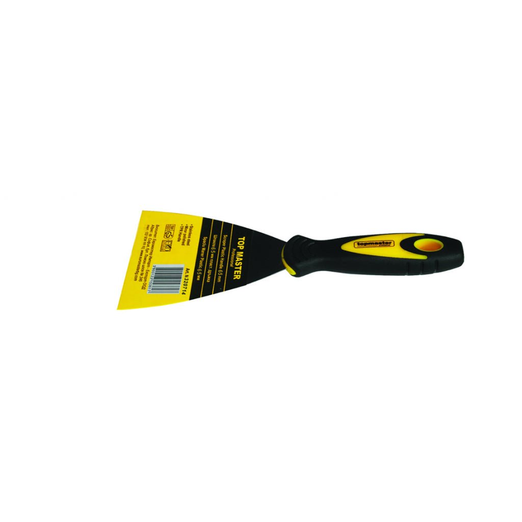 TOP MASTER PRO Spaclu cu maner plastic 65mm TMP Material:otel inoxidabil Maner 2 straturi Top Master Pro - scule electrice si unelte profesionale - BricoMart