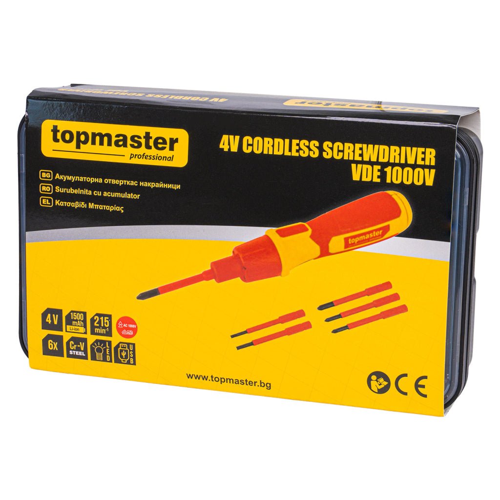 TOP MASTER PRO Surubelnita cu acumulator 4V VDE 1000V TMP Top Master Pro - scule electrice si unelte profesionale - BricoMart