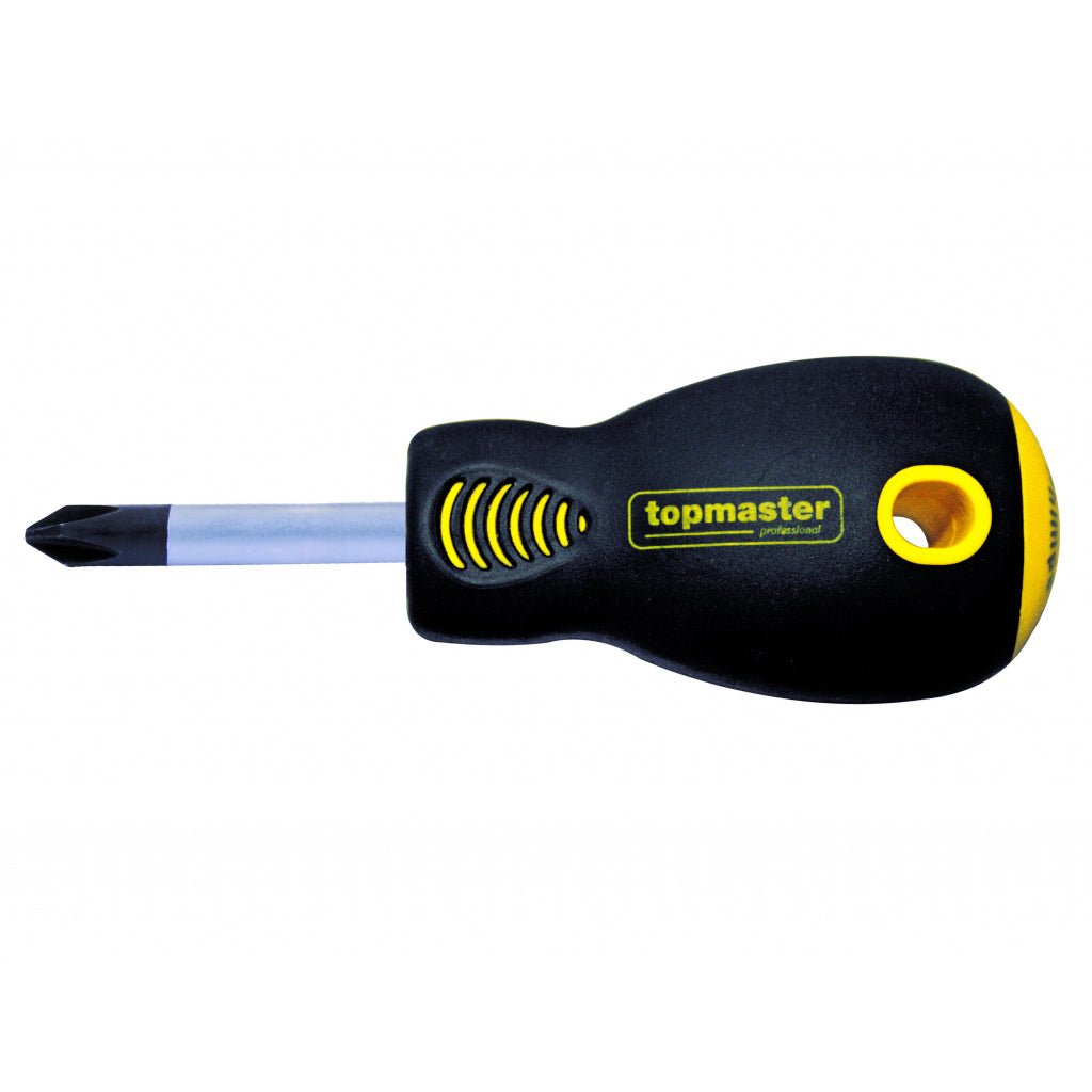 TOP MASTER PRO Surubelnita stea Ph2 х 38mm SVCM TMP Maner ergonomic 2 straturi TPR Varf magnetizat Finisaj crom mat Top Master Pro - scule electrice si unelte profesionale - BricoMart